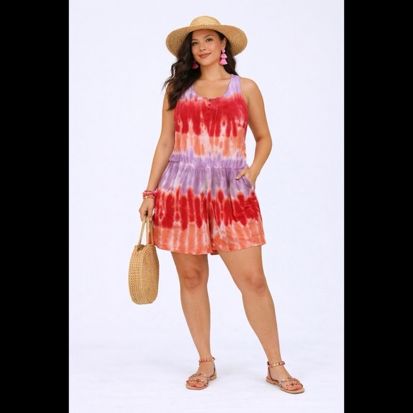 torrid Dresses & Skirts - TORRID Lovesick Tie Dye Romper